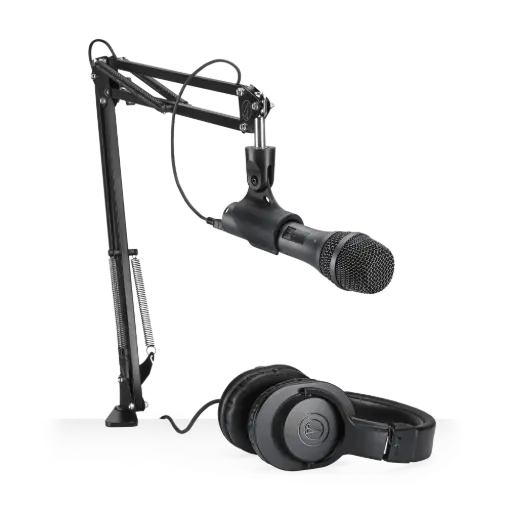 Audio-Technica Professional AT2005USBPK Microphone Pack with ATH-M20x, Boom & Mini-USB Cable SKU# AT2005USBPK 