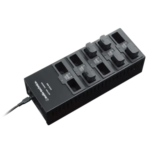 Audio-Technica Professional ATCS-B60 Smart Fast Battery Charger with 10 Individual Advanced Monitor Sockets SKU# ATCS-B60 