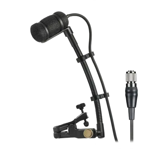 Audio-Technica Professional ATM350UcH Cardioid Condenser Clip-On Instrument Microphone with Universal Mounting System SKU# ATM350UCH 