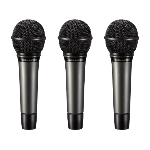 Audio-Technica Professional ATM510PK 3-Person Value Kit with Microphones, Stands, Cables, Windscreens & Bag SKU# ATM510PK 