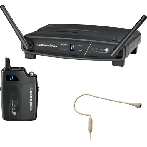 Audio-Technica Professional ATW-1101/H92-TH System 10 Digital Wireless Omni Earset Microphone System (Beige, 2.4 GHz) SKU# ATW-1101/H92-TH 