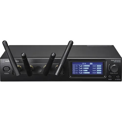 Audio-Technica Professional ATW-R1440 System 20 PRO 4-Channel Digital Wireless Microphone Receiver (2.4 GHz) SKU# ATW-R1440