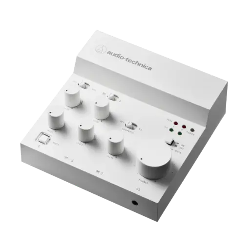 Audio-Technica Consumer AT-UMX3WH Livestreaming USB Audio Mixer (White) SKU# AT-UMX3WH