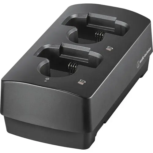 Audio-Technica Professional ATW-CHG3AEXP Two-Bay Charge Station Bundle with ATW-CHG3A and AT8687 Link Kit SKU# ATW-CHG3A 