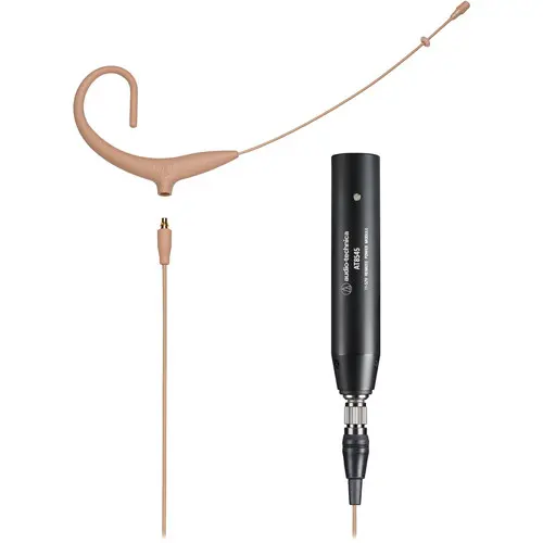 Audio-Technica Professional BP892x-TH MicroSet Subminiature Omnidirectional Condenser Headworn Microphone (Beige) SKU# BP892x-TH