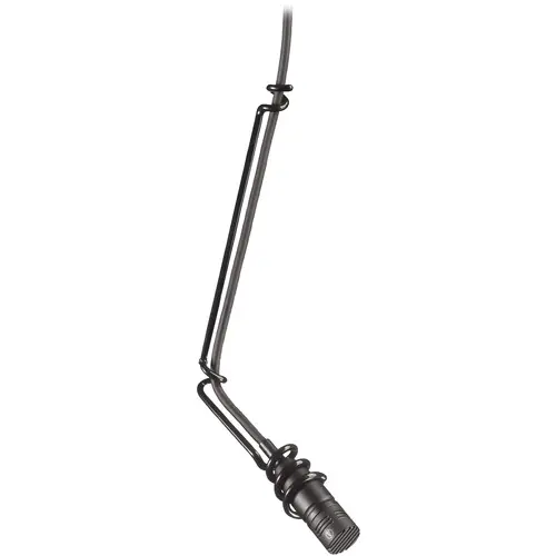 Audio-Technica Professional U853PM (Black) & U853PMW (White)  Cardioid Condenser Hanging Microphone and Plate Power Module SKU# U853PM