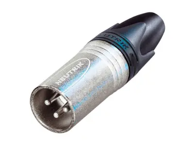 Neutrik NC3MXX 3-Pole XLR Male Cable Connector, Nickel Housing, Silver Contacts SKU# NC3MXX SKU# NC3MXX