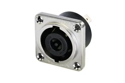Neutrik NLT8MPXX 8 Pole speakON® Male Chassis Connector, Metal Square G-size Housing SKU# NLT8MPXX 