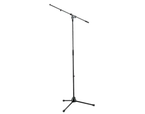 K&M 210/2-Black Microphone Boom Stand SKU# 210/2-BLACK 